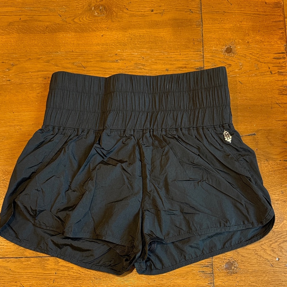 Free People Movement Women's Black High-Waisted Shorts